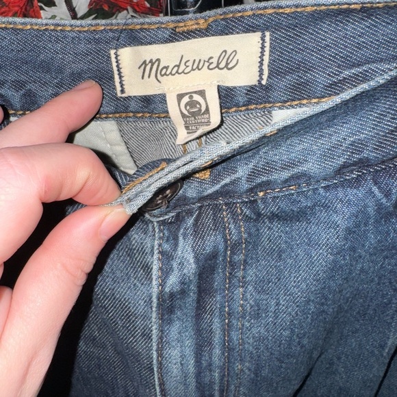 Madewell Harlow Women's Flare & Wide Leg Jeans - Dark Blue - Picture 7 of 9